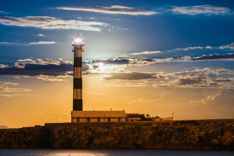 Tramonto sul faro di Cap d’Artrutx