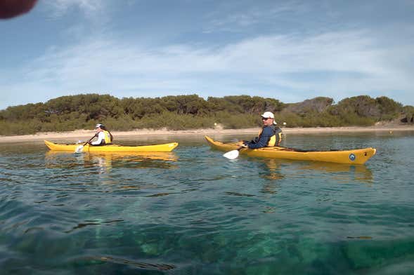 Tour del sud di Minorca in kayak