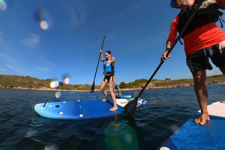 Remando sulle tavole da paddle surf