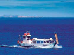 Barca a nord di Minorca