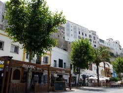 Mahón dalla zona bassa del porto